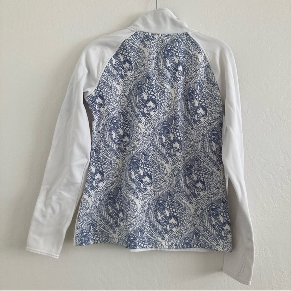 Title Nine 1/4 Zip Jacket Mock Neck Pullover Long Sleeve Workout Warmup Hiking M - Picture 7 of 12